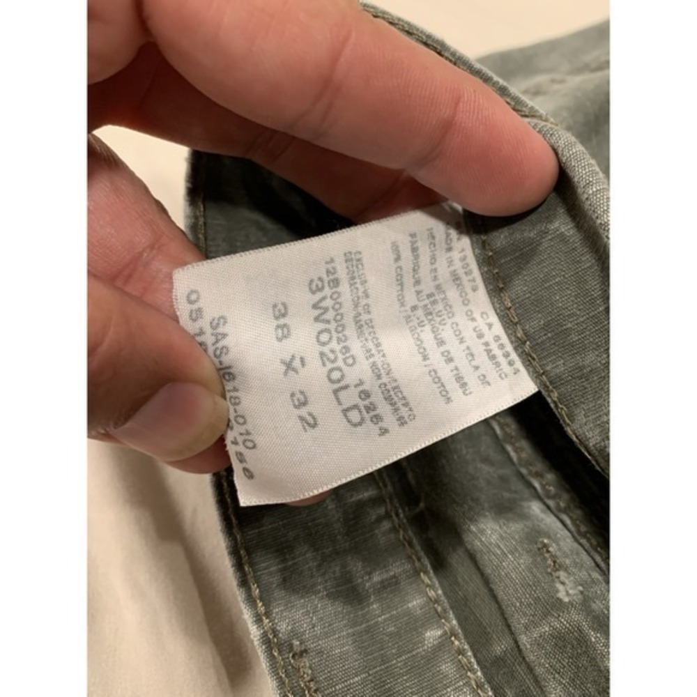 Wrangler Riggs Workwear Pants 38x32 Green Utility Carpenter Heavy Duty Canvas - Picture 4 of 12